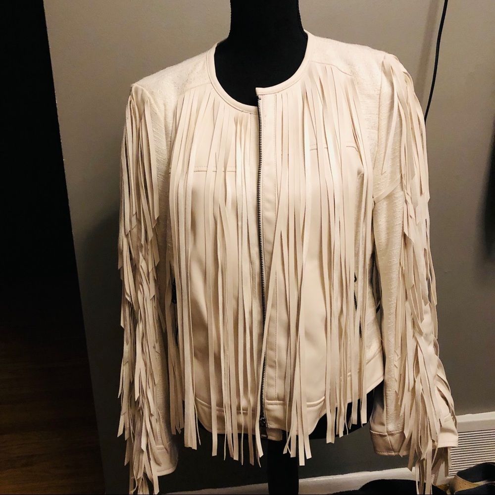 Off-white fringe jacket